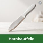 Hornhautfeilen und Bimsstein helfen bei der...