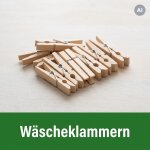 Wäscheklammern halten Ihre Wäsche an der Leine....