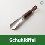 Ein Schuhlöffel erleichtert das Anziehen von...