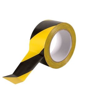PVC-Warnband schwarz-gelb 50mmx33m