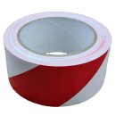 PVC-Warnband rot-weiß 50 mm x 33 m