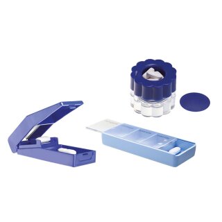 Pillenbox Medikamentenbox Medikamenten-Dosierer Medikamentendosierer Pillendose pill box Pillenturm Tablettenbox Tablettendosierer Pillenkasten