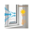 Zugluftdichtung Dichtungsband Fenster Tür Klebedichtung 20m 10mm weiß
