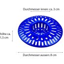 Abflußsieb aus Kunststoff 8 cm