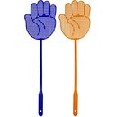 Fliegenklatsche Hand 2er Set orange/ blau