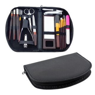 Maniküre Pediküre Make Up Set Etui 18-tlg. Nageletui Nagelpflege Nagelfeile