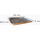 Grillschale Aluschale Grillpfanne Auflaufform Rechteckig 3er Set Silber Grill