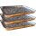 Grillschalen 3 Stück Aluminium Schale Grillschalen eckig BBQ Tropschale