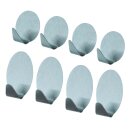 Edelstahl Klebehaken oval je 5,3 cm hoch und 3,2 cm breit...