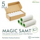 Malerwalzenbezug Microfaser 10cm Rolle Farbwalze 4mm Flor Renovierung Weiß 5