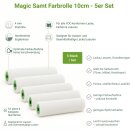 Malerwalzenbezug Microfaser 10cm Rolle Farbwalze 4mm Flor Renovierung Weiß 5