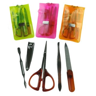 Maniküre Pediküre Make Up Set Etui 18-tlg. Nageletui Nagelpflege Nagelfeile