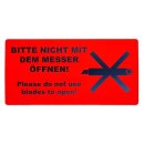 Aufkleber Hinweisaufkleber Achtung Vorsicht...