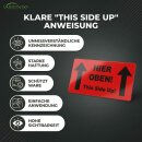50 Hinweisetiketten Hier oben - this side up