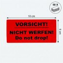 Aufkleber Hinweisaufkleber Achtung Vorsicht...