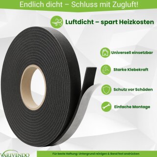 Zugluftdichtung selbstklebend Fensterdichtung Dichtungsband Dichtung türdichtung schaumstoffdichtung abdichtung abdichtungsband luftdicht fensterdicht türdicht scheibendichtung Fensterdichtungsband