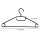 10 Kleiderbügel, Kunststoff schwarz oder weiß Kleiderbügel, Hemdenbügel, Blusenbügel, Hosenbügel, Bügel, Garderobenbügel, Krawattenhalter. Platzsparendes verstauen im Kleiderschrank oder an der Garderobe