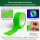 Klebeband Gewebeband Neon Grün 19mm x 25m UV-Tape Markierungsband Party Klebe