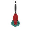 Reinigungsbürsten Set 3 Stück Schwarz - Handbürste Felgenbürste Interieurpinsel