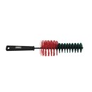 Reinigungsbürsten Set 3 Stück Schwarz - Handbürste Felgenbürste Interieurpinsel