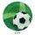 10 Teller, Pappe rund Ø 23 cm Fußball