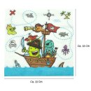 20 Servietten 33 x 33 cm, Piraten