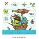 Servietten Geburtstagsservietten Partyservietten Piraten Piratenparty Piratenfeier Jungsgeburtstag Jungs Party Feier Mottoparty 33 x 33 cm