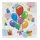 Ballons Partyhütchen Servietten Geburtstagsservietten Partyservietten Feier Fete Party Feier Mottoparty 33 x 33 cm Kindergeburtstag bunt