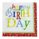 Happy Birthday Servietten Geburtstagsservietten...