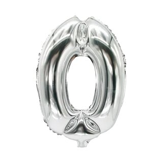 silber 0 Ballons Dekoration Mottoparty Feier Luftballons Deko Geburtstag Formen bunt Kinder Party Hochzeit Event Spielzeug Mitgibsel Folienluftballon