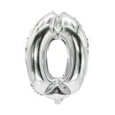 silber 0 Ballons Dekoration Mottoparty Feier Luftballons...