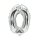 silber 0 Ballons Dekoration Mottoparty Feier Luftballons Deko Geburtstag Formen bunt Kinder Party Hochzeit Event Spielzeug Mitgibsel Folienluftballon