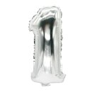 silber 1 Ballons Dekoration Mottoparty Feier Luftballons...