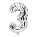 silber 3 Ballons Dekoration Mottoparty Feier Luftballons...