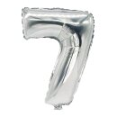 silber 7 Ballons Dekoration Mottoparty Feier Luftballons...