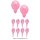 Rosa 10 Stück pink Dekoration Mottoparty Feier Luftballons Mädchengeburstag Mädchenluftballons Deko Geburtstag Ballons bunt Kinder Party JGA Weiberparty Mädelsabend 