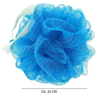 Kosmetex Duschschwamm 3er-Set – Netzschwamm In Kugelform, Zum Einseifen & Peeling, Mit Aufhängekordel