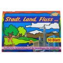 Spielblock Ratespiel Stadt Land Fluss Rätselspiel...