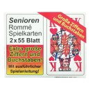 Senioren Rommé Spielkarten Kartenspiel Karten Skat...