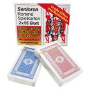 Senioren Rommé Spielkarten Kartenspiel Karten Skat Bridge Canasta Kartendeck große Buchstaben große Ziffern