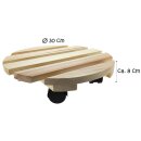 Blumenroller Pflanzenroller Rollbrett Rund Ø 300 mm Kiefer Holz 1 Stück