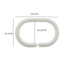 Duschvorhanghaken Gardinenringe Ersatz Ringe Set 12 Stück Gleithaken C-Form