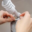 Duschvorhanghaken Gardinenringe Ersatz Ringe Set 12 Stück Gleithaken C-Form