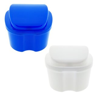 Gebissdose Prothesendose Zahnspangendose Reinigungsdose Aufbewahrungsbox Falsche Zähne Zahnprothesendose Prothesenbecher Zahnspangenbecher