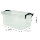 Klarsichtbox mit Deckel 1,75l 9,5x21x14,5cm
