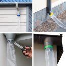 Fallrohrprovisorium 10m Regenrohrschlauch Dachrinnenersatz Wasserablaufschlauch