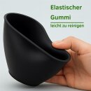 4x Gipsbecher Anrührbecher Mischbecher Konisch Gummi Schwarz Ø 127 mm Baueimer