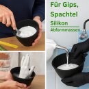 4x Gipsbecher Anrührbecher Mischbecher Konisch Gummi Schwarz Ø 127 mm Baueimer