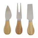 Käsemesserset Messer Käse Käsegabel Bambus