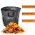 3er Set Laubsack 170 Liter, 60 x 60 cm schwarz